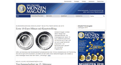 Desktop Screenshot of muenzenmagazin.de